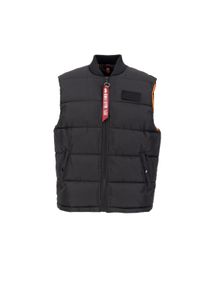 Herren Funktionsweste "Alpha Industries Men - Vests Puffer Vest Light Weight", schwarz, Gr. S, Alpha Industries, Obermaterial: 100% Polyester,