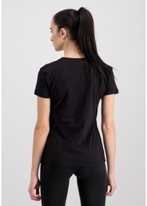 Damen T-Shirt "Alpha Industries Women - T-Shirts New Basic T Women FP", schwarz, Gr. S, Alpha Industries, Obermaterial: 100% Baumwolle, Shirts