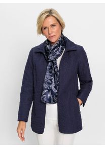 CLASSIC Damen Steppjacke, blau, Gr. 38, unifarben, 100% Polyester, Schal:100% Polyester, Wattierung:100% Polyester, Jacken
