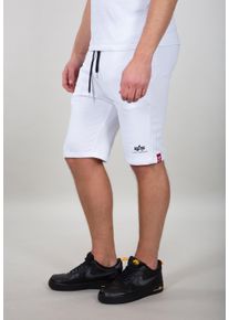 Herren Sweatshorts "Alpha Industries Men - Shorts Big Letters Short", weiß, Gr. XS, Alpha Industries, Obermaterial: 80% Baumwolle, 20% Polyester,