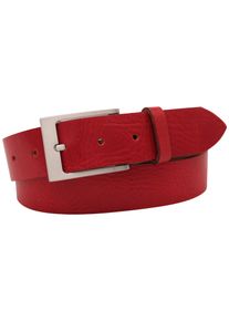 AnnaMatoni Damen Ledergürtel, rot, klassisch,modisch, Gr. 110, unifarben, Rindsleder, Gürtel