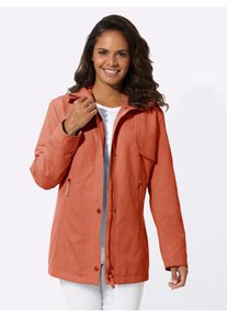 Casual Looks Damen Langjacke, orange, Gr. 38, unifarben, 100% Polyester, Jacken