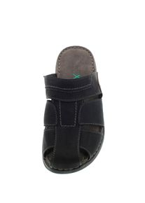 Reflexan Herren Clog, Gr. 41, schwarz, Glattleder, sportlich, Schuhe