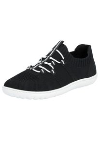 Rieker Damen Slip-On Sneaker "Barfußschuh", Gr. 36, schwarz, Textil, Lederimitat, sportlich, Schuhe, Slipper, Freizeitschuh, Halbschuh mit