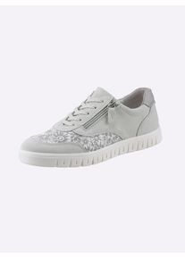 Casual Looks Damen Sneaker, Gr. 39, grau, Veloursleder, Synthetik, Veloursleder, sportlich, Schuhe