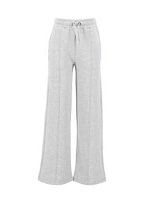 Damen Jogginghose "Alpha Industries Women - Jogger X-Fit Label Wide Jogger Wmn", grau, Gr. M, Alpha Industries, Obermaterial: 80% Baumwolle, 20%