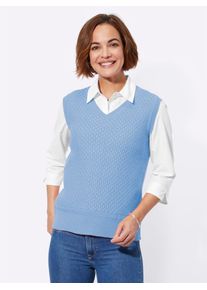 Classic Basics Damen Pullunder "Pullunder", blau, Gr. 40, unifarben, 100% Polyacryl, Pullover