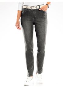 Inspirationen Damen 5-Pocket-Jeans, schwarz, Gr. 40, unifarben, 78% Baumwolle, 20% Polyester, 2% Elasthan, Jeans