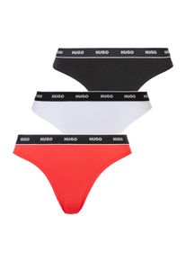 HUGO UNDERWEAR Damen T-String "TRIPLET THONG STRIPE", Gr. XS, bunt, Jersey, Obermaterial: 95% Baumwolle, 5% Elasthan, unifarben, Unterhosen, mit