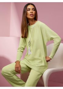 Heine Damen Strickpullover "Pullover", grün, Gr. 44, unifarben, 42% Viskose, 30% Lyocell, 28% Polyester, Pullover