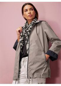 Heine Damen Langjacke, schwarz, Gr. 42, unifarben, 100% Polyester, Besatz:100% Polyester, Jacken
