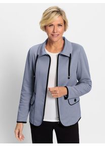 CLASSIC Damen Jerseyblazer "Jersey-Blazer", blau, Gr. 38, 97% Polyester, 3% Elasthan, Blazer