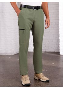 CLASSIC Herren Webhose, grün, Gr. 50, unifarben, 100% Polyester, Hosen