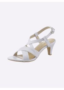 Andrea Conti Damen Sandalette, Gr. 35, weiß, Synthetik, modisch, Schuhe