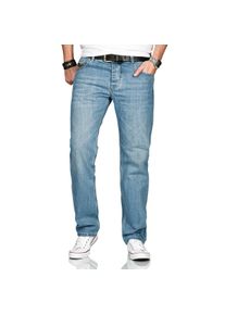 Herren Comfort-fit-Jeans "ASMarco", blau, Gr. 38, Alessandro Salvarini, Obermaterial: 100% Baumwolle, Jeans, mit geradem Bein