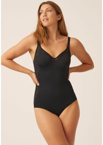 Naturana Damen Body "Solutions", schwarz, feminin, Gr. 105, unifarben, Obermaterial: 81% Polyamid, 19% Elasthan. Spitze: 64% Polyamid, 36% Elasthan,