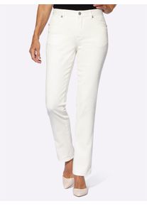 Lady Damen Bequeme Jeans, beige, Gr. 36, unifarben, 98% Baumwolle, 2% Elasthan, Jeans