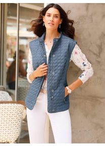 Inspirationen Damen Doppeljacke, blau, Gr. 40, 100% Polyester, Wattierung:100% Polyester, Jacken