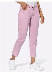 Casual Looks Damen 7/8-Jeans, rosa, Gr. 36, unifarben, 98% Baumwolle, 2% Elasthan, Jeans
