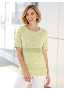Classic Basics Damen Rundhalspullover "Pullover", grün, Gr. 38, unifarben, 75% Polyacryl, 25% Baumwolle, Pullover
