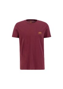 Herren T-Shirt "Alpha Industries Men - T-Shirts Basic T Small Logo", rot, Gr. L, Alpha Industries, Obermaterial: 100% Baumwolle, Shirts