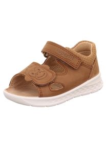 Superfit Kinder Sandale "LAGOON WMS: mittel", Gr. 20, braun, Veloursleder, Textil, Nubukleder, gemustert, casual, Schuhe, Sandalette mit Klett und