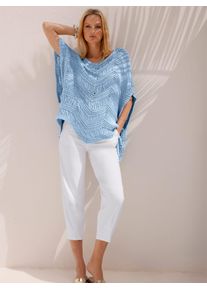 Heine Damen Strickpullover "Pullover", blau, Gr. 32, unifarben, 80% Viskose, 20% metallisierte Fasern, Pullover