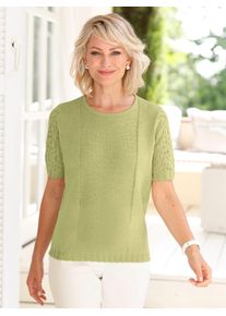 Classic Basics Damen Rundhalspullover "Pullover", grün, Gr. 38, unifarben, 100% Polyacryl, Pullover