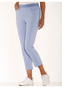 Classic Basics Damen Schlupfhose, blau, Gr. 54, unifarben, 97% Baumwolle, 3% Elasthan, Hosen
