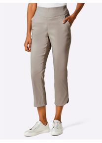 Stehmann Damen 7/8-Hose, beige, Gr. 36, unifarben, 76% Lyocell, 19% Polyamid, 5% Elasthan, Hosen