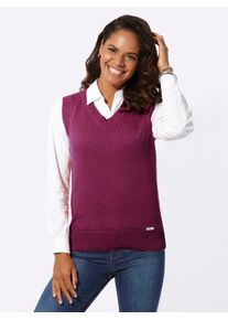 Casual Looks Damen Pullunder "Pullunder", pink, Gr. 36, unifarben, 50% Baumwolle, 50% Polyacryl, Pullover