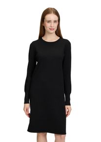 Betty Barclay Damen Strickkleid "Betty Barclay Strickkleid mit Rundhalsausschnitt", schwarz, feminin, Gr. 36, Strick, Obermaterial: 55% Viskose, 30%
