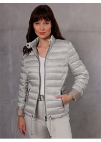 Damen Daunenjacke, grau, Gr. 36, CREATION L PREMIUM, unifarben, 55% Polyester, 45% Polyamid, Wattierung:90% Daunen, 10% Federn, Jacken