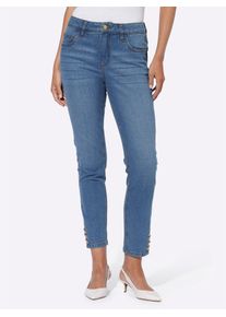 Heine Damen Push-up-Jeans, blau, Gr. 46, unifarben, 99% Baumwolle, 1% Elasthan, Jeans