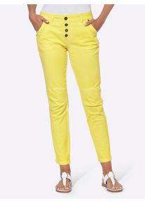 Heine Damen Boyfriend-Jeans, grün, Gr. 50, unifarben, 98% Baumwolle, 2% Elasthan, Jeans