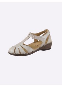 Casual Looks Damen Sandalette, Gr. 37, gelb, Glattleder, sportlich, Schuhe