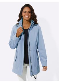 Casual Looks Damen Softshelljacke, blau, Gr. 36, unifarben, 94% Polyester, 6% Elasthan, Jacken