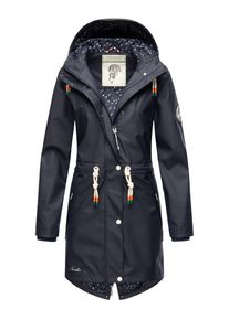 Navahoo Damen Regenjacke "Tropical Stormoo", blau, modisch, Gr. M, Obermaterial: 70% Polyester, 30% Polyurethan, Innenfutter: 100% Polyester,