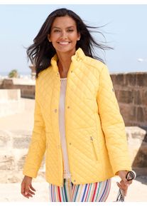 Casual Looks Damen Steppjacke, gelb, Gr. 40, unifarben, 100% Polyester, Wattierung:100% Polyester, Jacken