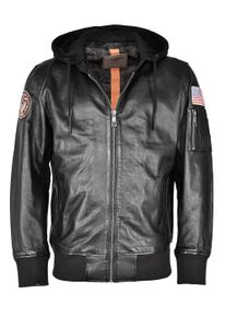 Top Gun Herren Lederjacke "TG20212111", schwarz, Gr. XL, Obermaterial: 100% Leder, Lamm / Futter: 100% Baumwolle, Jacken