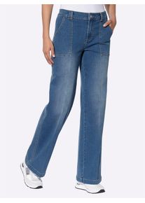 Heine Damen Bequeme Jeans, blau, Gr. 38, unifarben, 72% Baumwolle, 27% Polyester, 1% Elasthan, Jeans