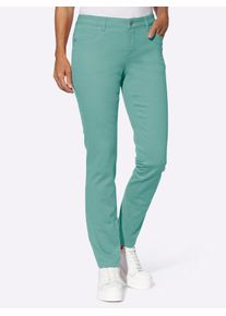 Casual Looks Damen Bequeme Jeans, grün, Gr. 19, unifarben, 96% Baumwolle, 4% Elasthan, Jeans