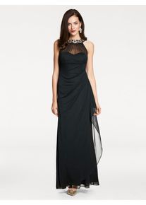 Heine Damen Abendkleid "Abendkleid", schwarz, Gr. 40, unifarben, 100% Polyester, Kleider