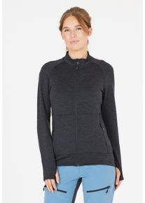 WHISTLER Damen Fleecejacke "Nevados", grau, casual, Gr. 42, mehrfarbig, 93% Polyester, 7% Elasthan, Jacken, in atmungsaktiver und dehnbarer Qualität