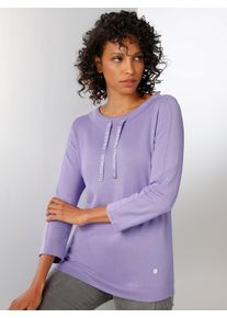 Damen Strickpullover "Lyocell-Viskose-Pullover", lila, Gr. 36, CREATION L PREMIUM, unifarben, 42% Viskose, 30% Lyocell, 28% Polyester, Pullover