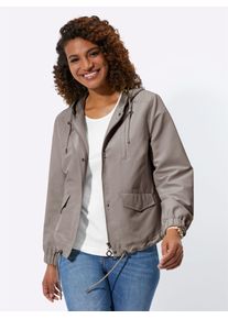 Inspirationen Damen Anorak, grau, Gr. 42, unifarben, 100% Polyester, Jacken