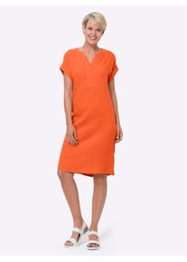 Classic Basics Damen Jerseykleid "Kleid", orange, Gr. 54, unifarben, 100% Baumwolle, Kleider