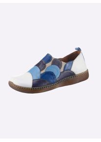 Gemini Damen Slipper, Gr. 39, blau, Glattleder, sportlich, Schuhe