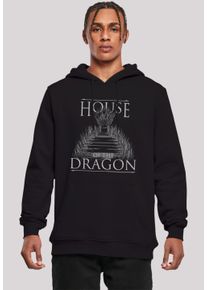 F4NT4STIC Herren Kapuzenpullover "House Of The Dragon Throne", schwarz, casual, Gr. XXXL, Obermaterial: 65% Baumwolle, 35% Polyester, Pullover,