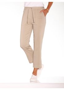 Classic Basics Damen 7/8-Jeans, beige, Gr. 19, unifarben, 98% Baumwolle, 2% Elasthan, Jeans